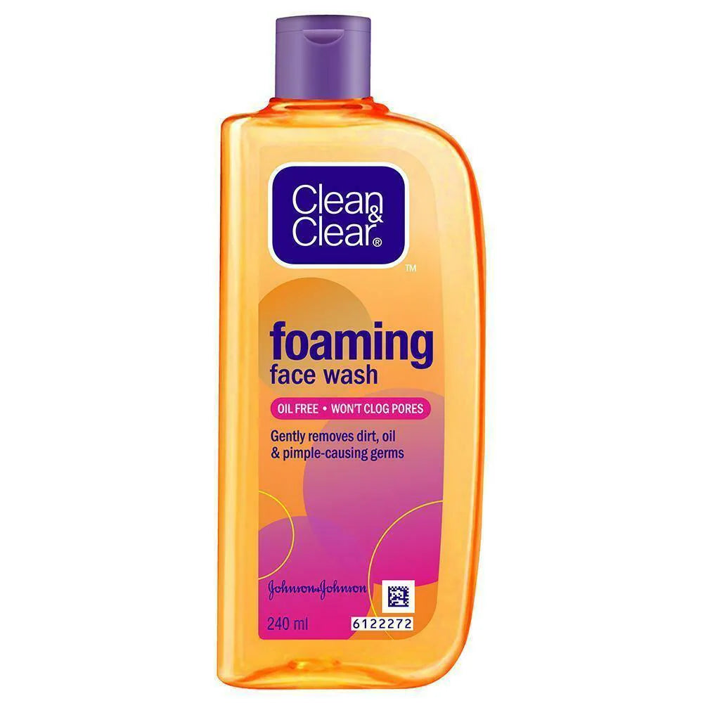 CLEAN & CLEAR FOAMING FACE WASH 240 ML.