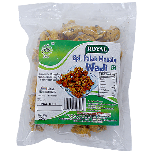 ROYAL PALAK MASALA WADI 200GM 50% OFF
