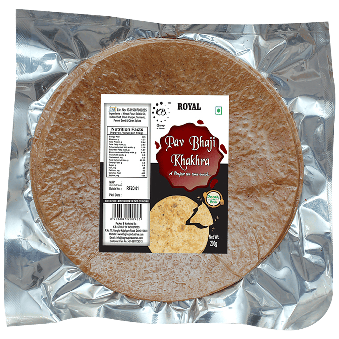 ROYAL PAO BHAJI KHAKHRA 200GM 1+1