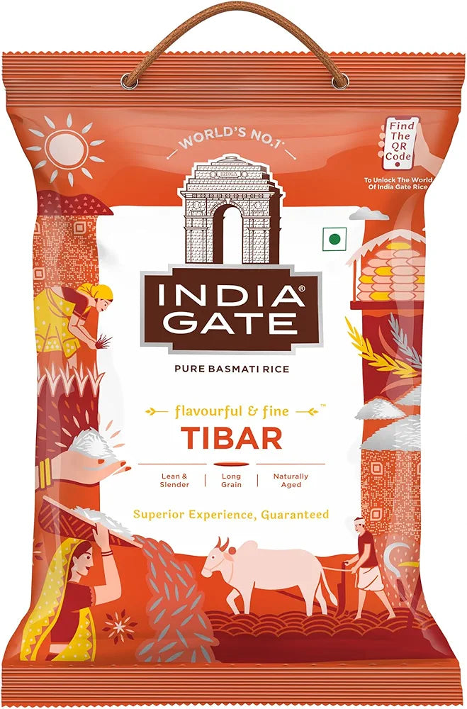 RICE INDIA GATE TIBAR 5 KG.