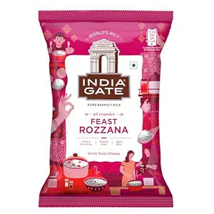 RICE INDIA GATE FEAST ROZZANA 5KG.