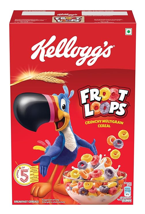 KELLOGG'S FROOT LOOPS CRUNCHY MULTIGRAIN 285 GM.