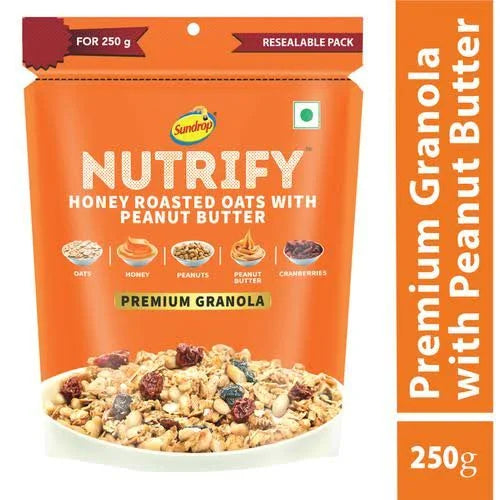 SUNDROP NUTRIFY HONEY ROASTED OATS 40 GM.
