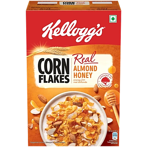KELLOGG'S CORN FLAKES REAL ALMOND&HONEY 300 GM.