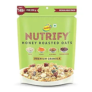 SUNDROP NUTRIFY HONEY ROASTED OATS 250 GM.