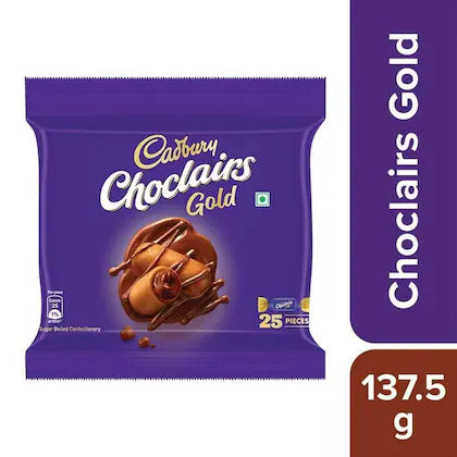 CADBURY CHOCLAIRS GOLD 137.5 GM.