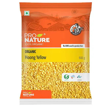 PRONATURE MOONG DAL YELLOW 500 GM.