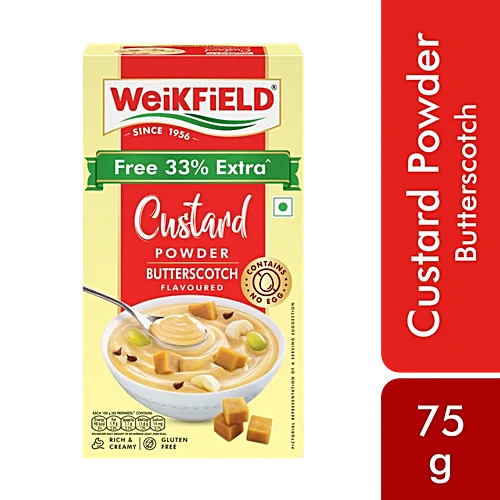 WEIKFIELD CUSTARD POWDER BUTTERSCOTCH 75GM