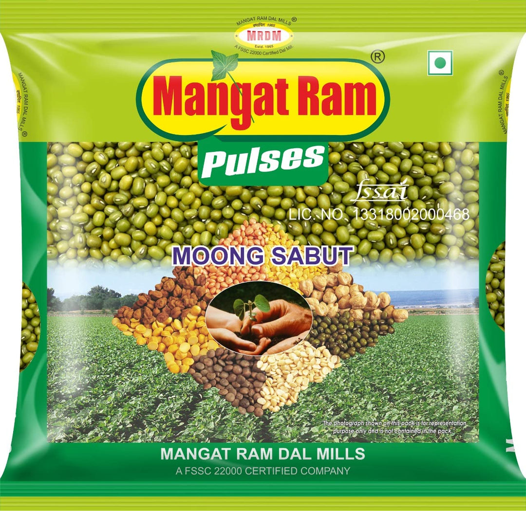 MANGAT RAM MOONG SABUT 500 GM.