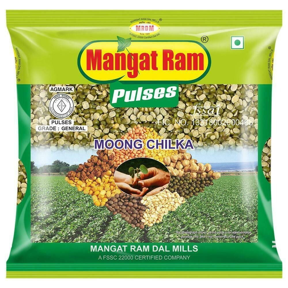 MANGAT RAM MOONG CHILKA 500 GM.