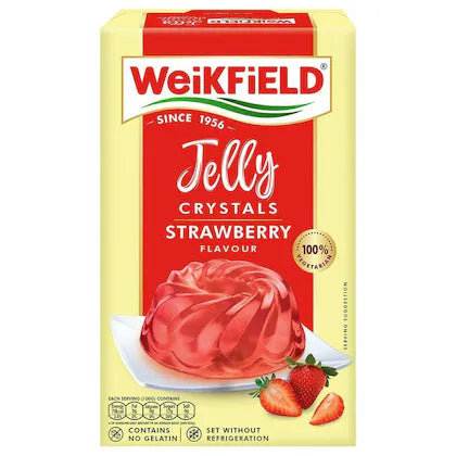 WEIKFIELD JELLY STRAWB 90G.