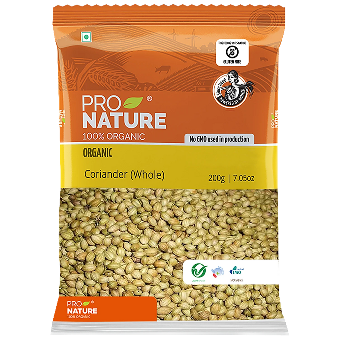 PRONATURE CORIANDER WHOLE 200 GM.