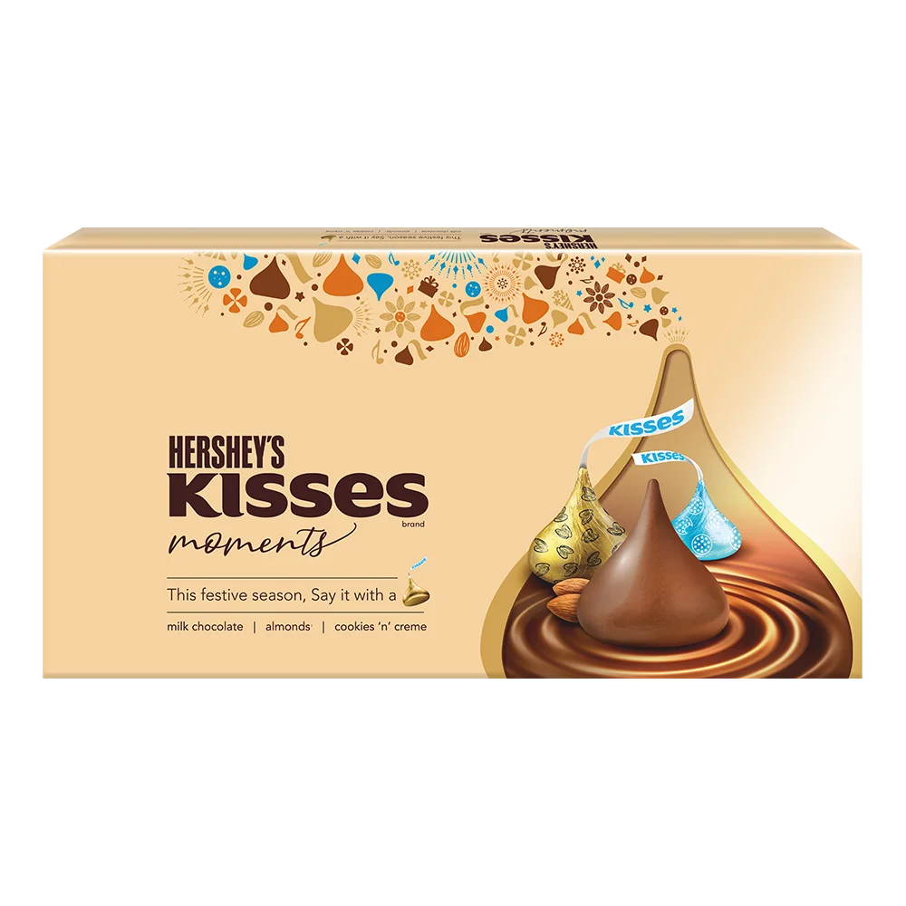 HERSHEYS G/P KISSES MOMENTS 129 GM.