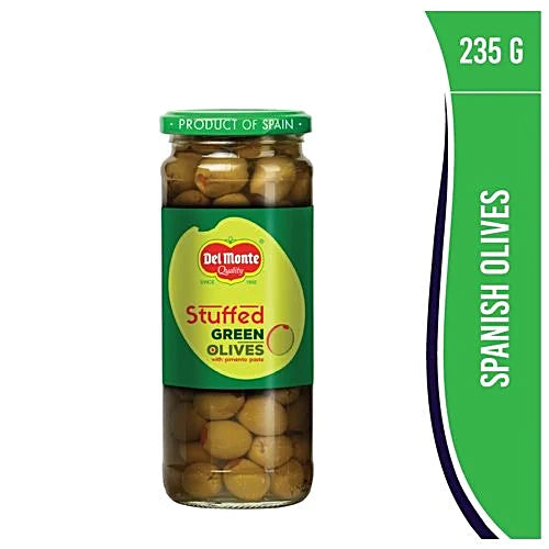 DELMONTE STUFFED GREEN OLIVES 235 GM.
