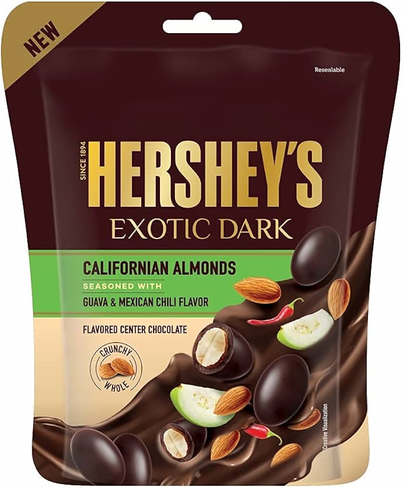 HERSHEY'S CALIFORNIAN ALMONDS GUAVA & MEXICAN CHILI 90 GM.