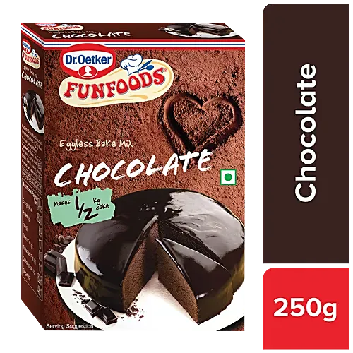 FUNFOOD BAKE MIX CHOCOLATE 250 GM.