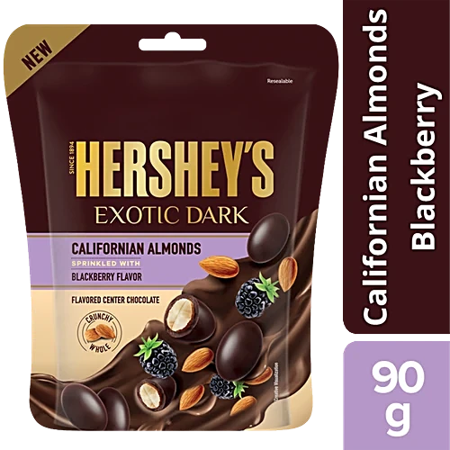 HERSHEY'S CALIFORNIAN ALMONDS BLACKBERRY 90 GM.