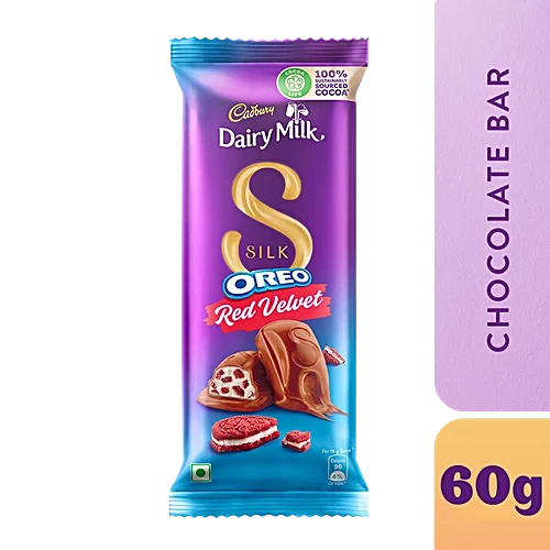 DAIRY MILK SILK OREO RED VELVET 60 GM.