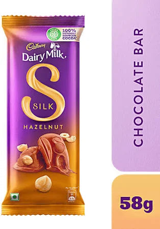 DAIRY MILK SILK HAZELNUT 58 GM.