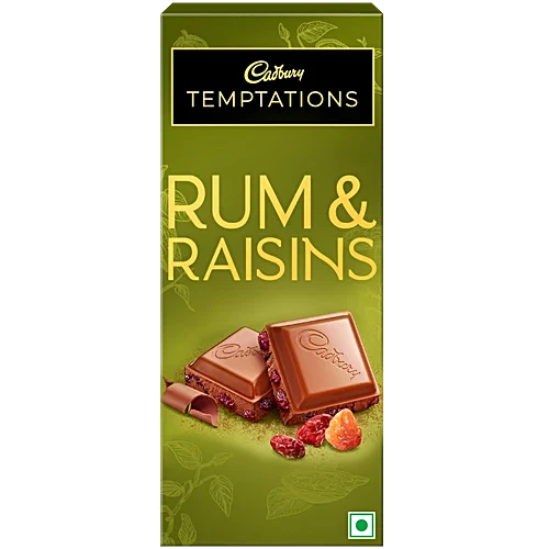 CADBURY TEMPTATIONS RUM RAISINS 72GM