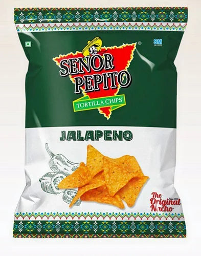 SENOR PEPITO JALPENO TORTILLA CHIPS (GREEN) 140 GM.