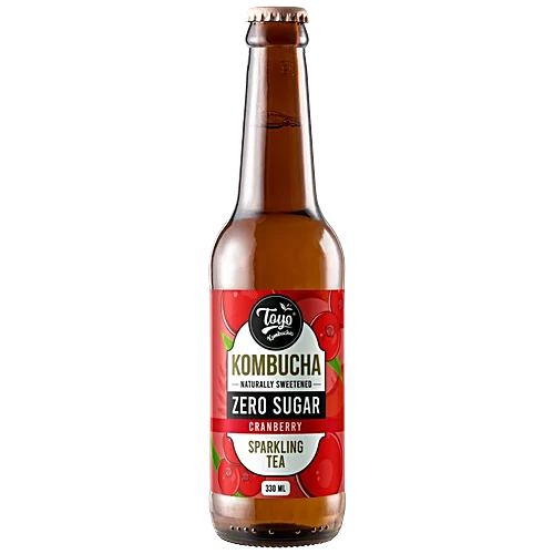 TOYO KOMBUCHA ZERO SUGAR CRANBERRY 330 ML.