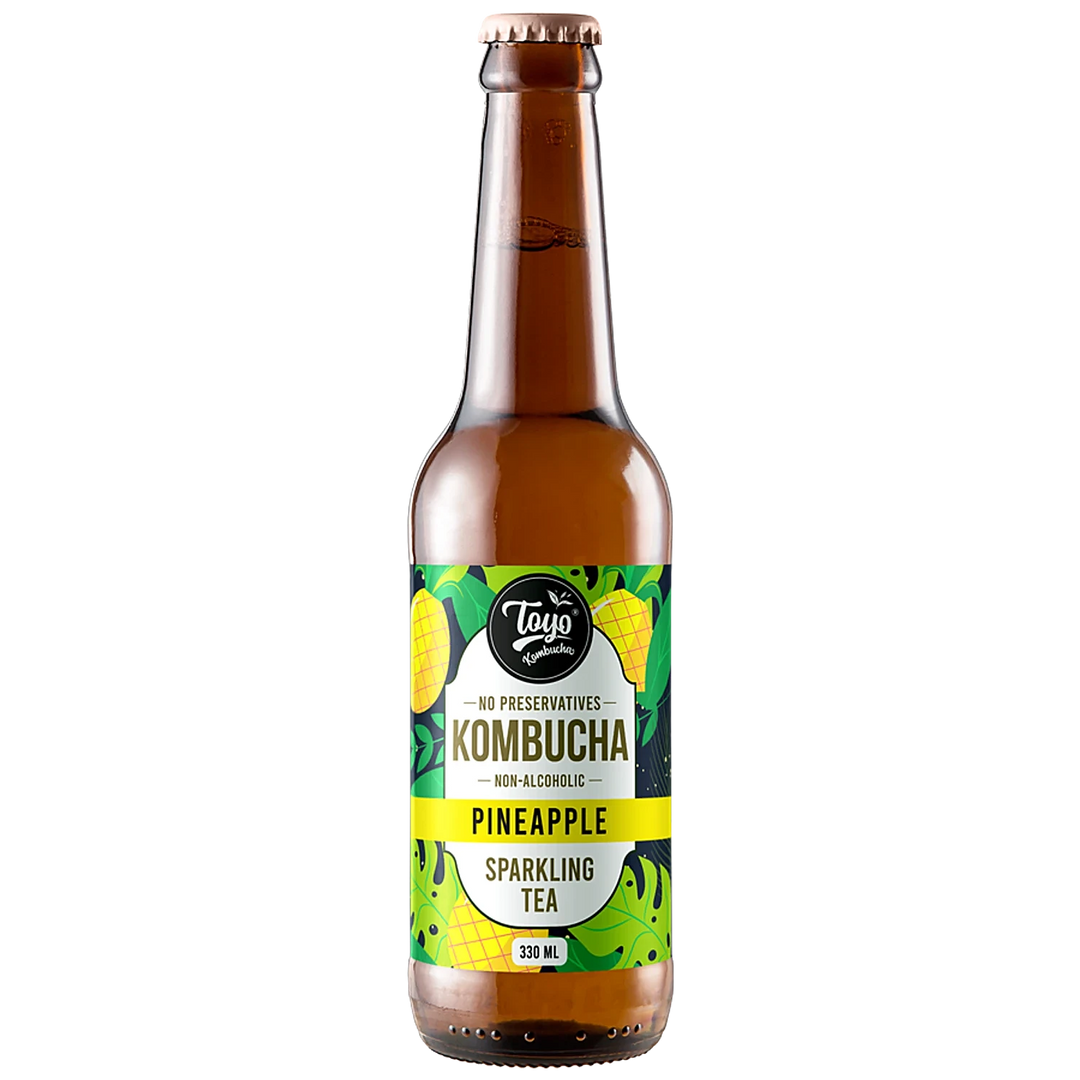 TOYO KOMBUCHA PINEAPPLE 330 ML.
