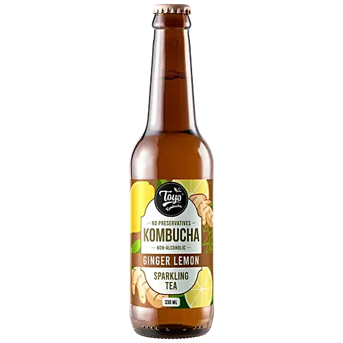 TOYO KOMBUCHA GINGER LEMON 330 ML.
