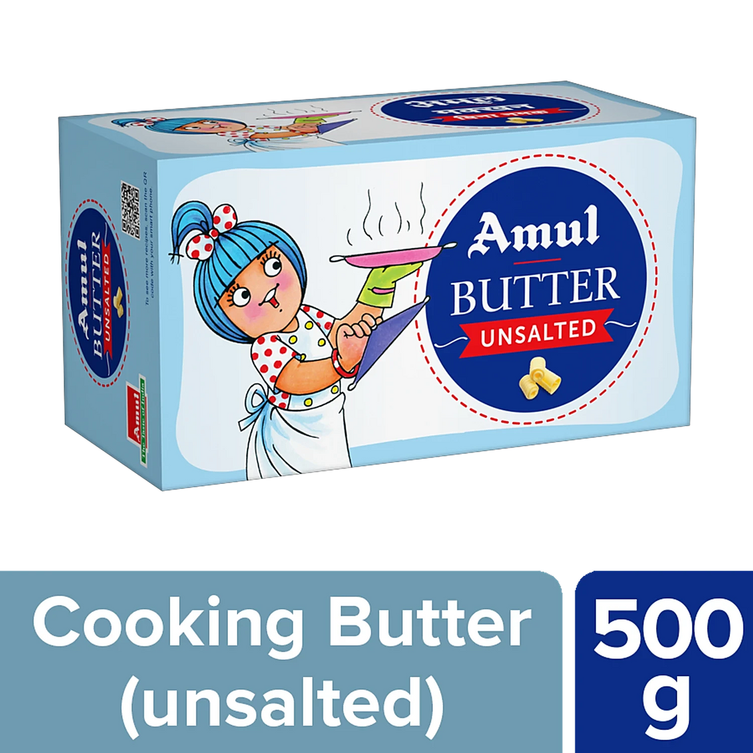 AMUL BUTTER UNSALTED 500 GM.
