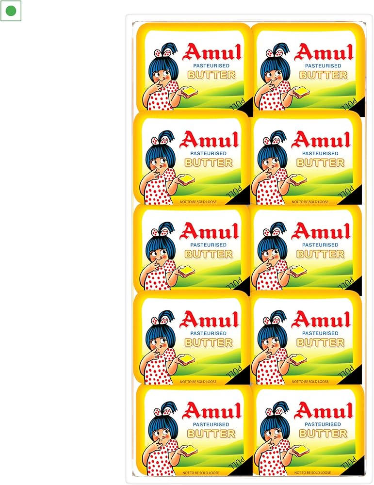 AMUL BUTTER PASTEURISED SCHOOL PACK 100 GM.