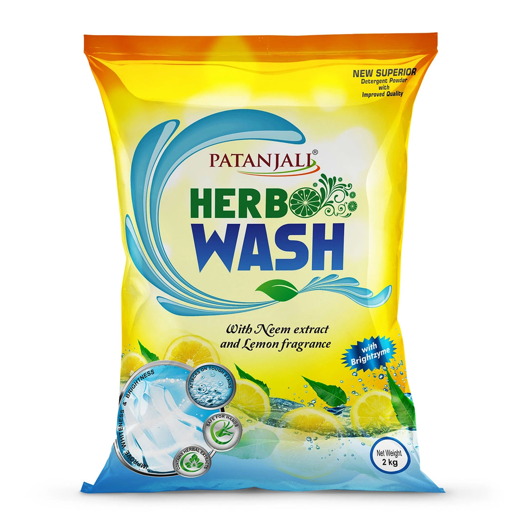 PATANJALI DET POWDER WITH HERBS (LEMON) 2 KG. (YELLOW)