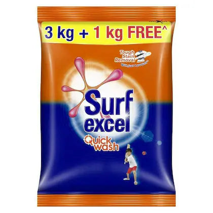 SURF EXCEL QUICK WASH 3+1 KG.