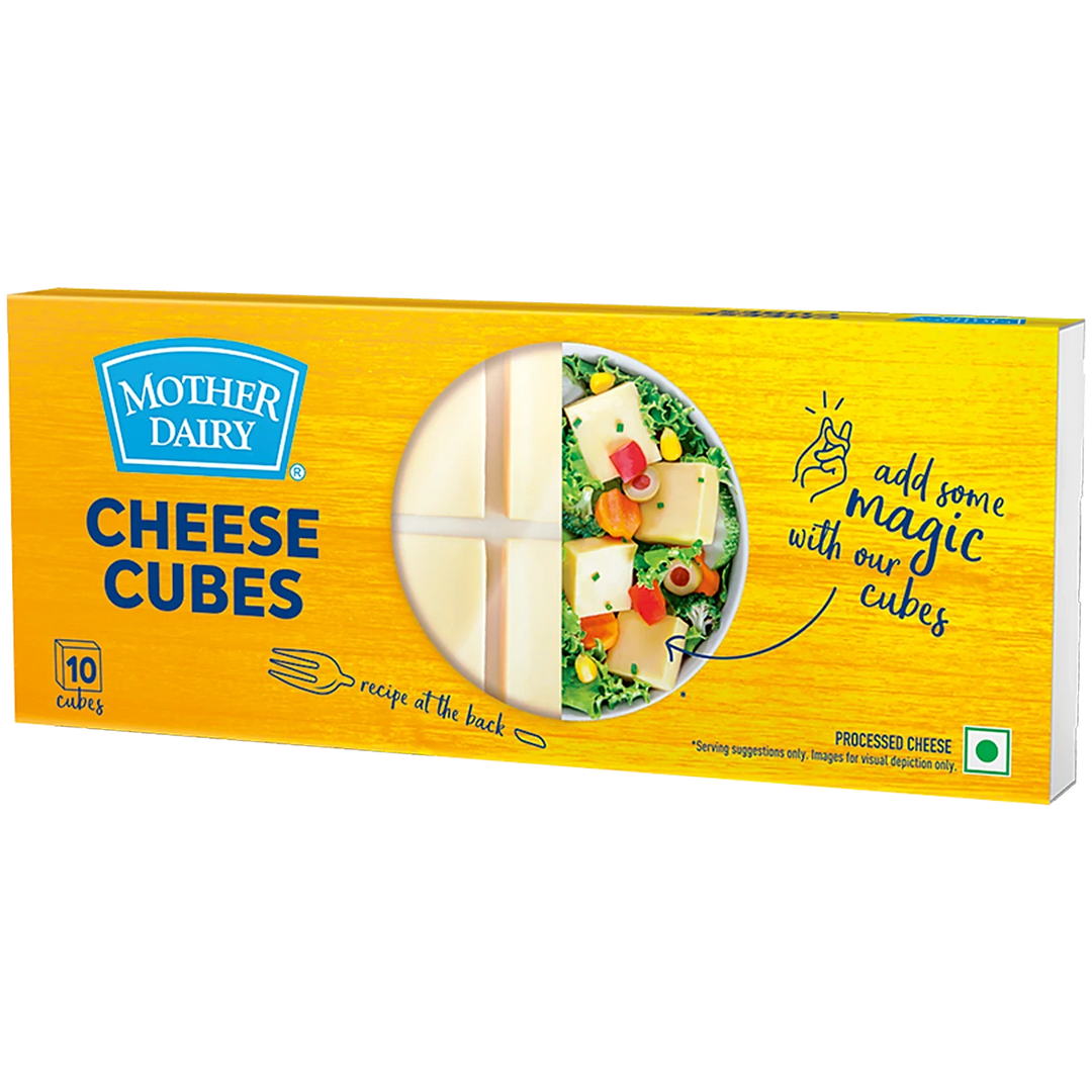 MOTHER DAIRY CHEESE 10 CUBES 180 GM.