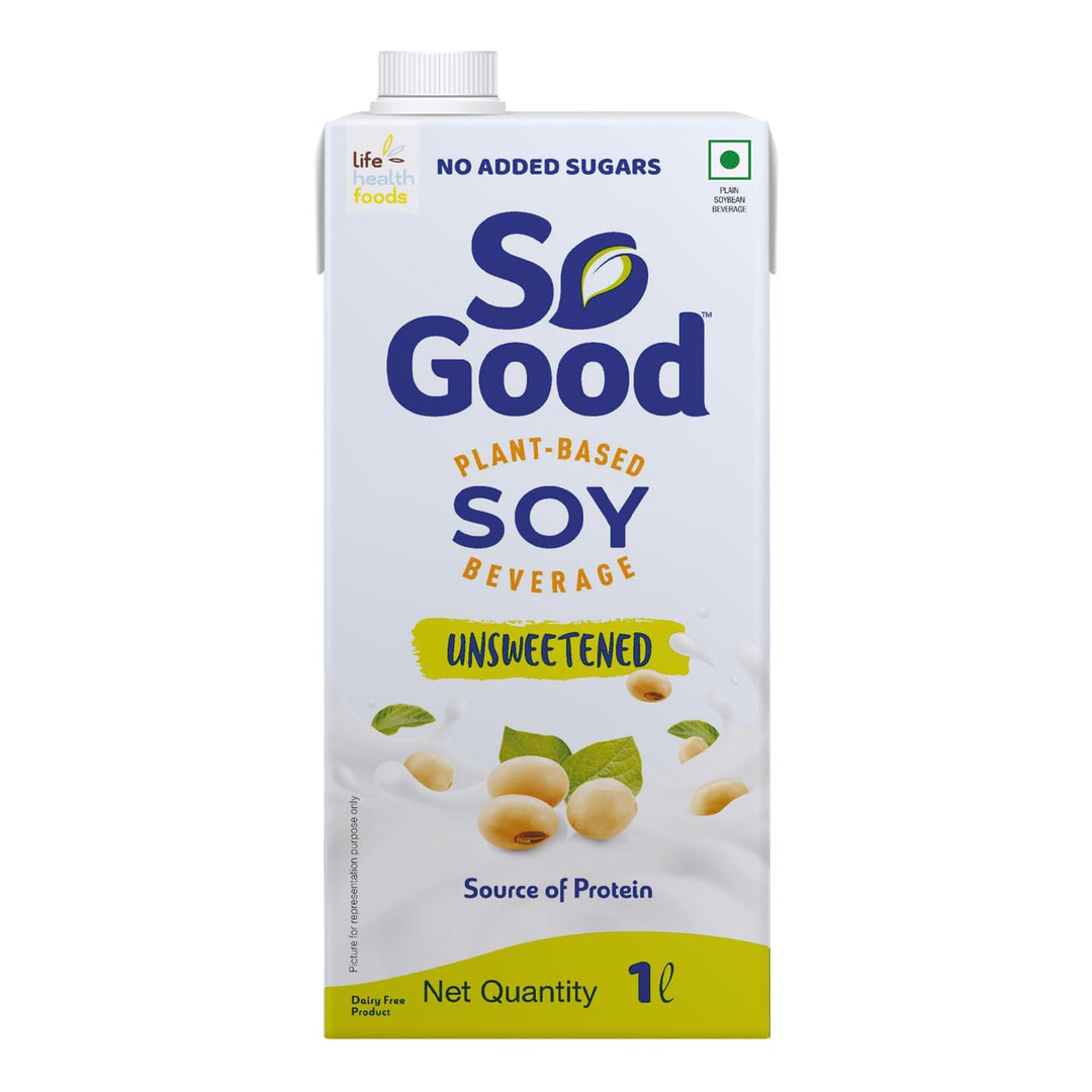 SO GOOD SOYA MILK ORIGINAL UNSWEETENED 1 LTR.