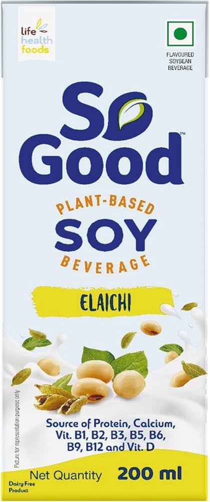 SO GOOD SOY MILK ELAICHI 200 ML.