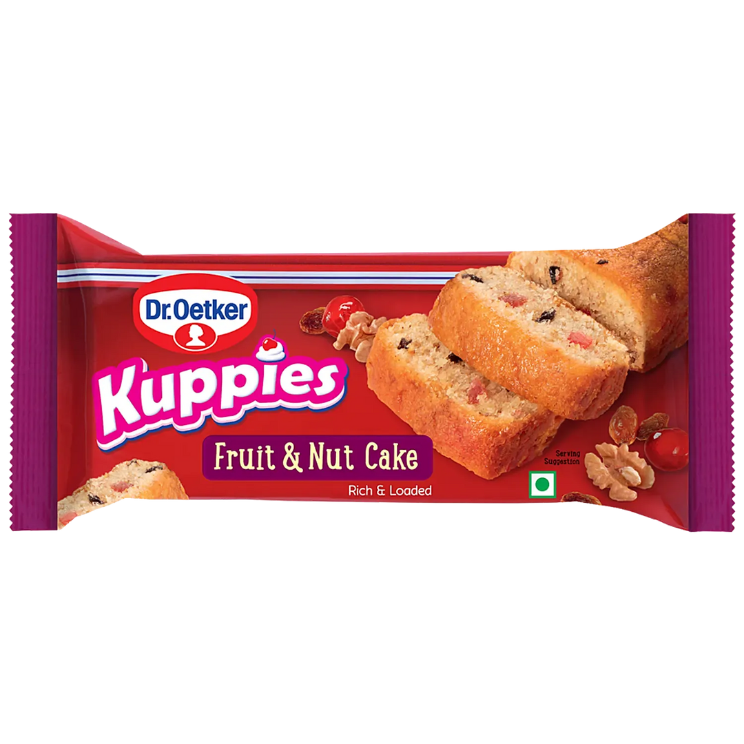 DR. OETKER KUPPIES FRUIT & NUT CAKE 125 GM