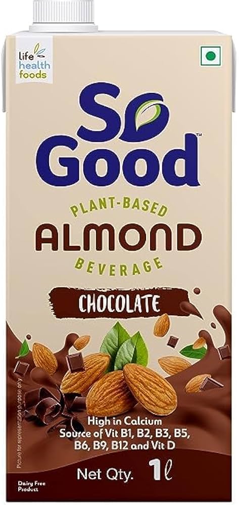 SO GOOD PLANT-SASED ALMOND BEVERAGE CHOCOLATE 1 LTR.