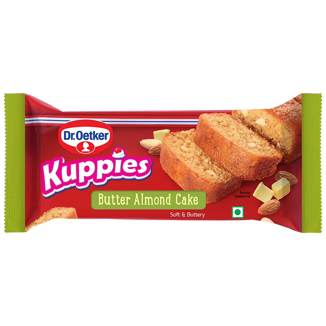 DR. OETKER KUPPIES BUTTER ALMOND CAKE 125 GM