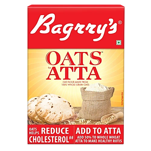 BAGRRYS OATS ATTA 500 GM.
