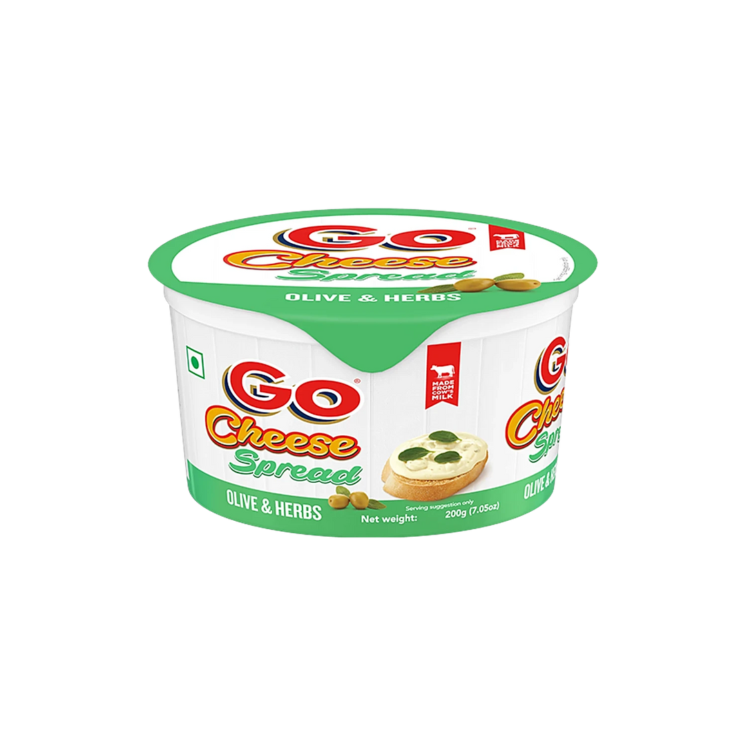 GO CHEESE SPREAD OLIVE & HERB 200GM