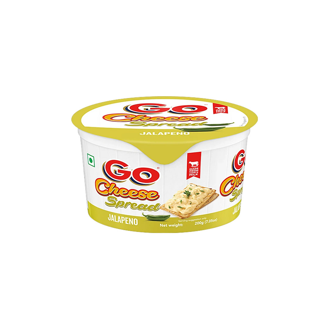 GO CHEESE SPREAD JALAPENO 200GM