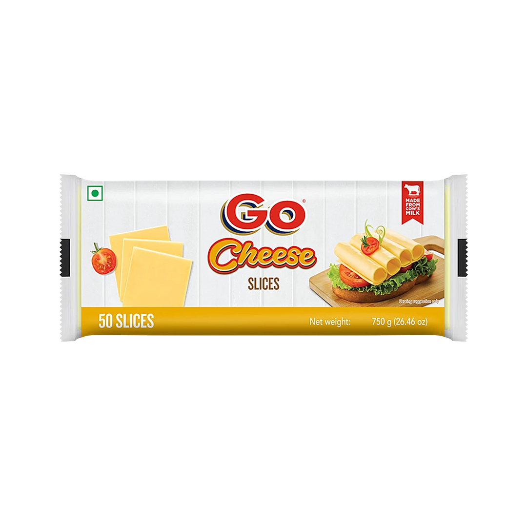 GO CHEESE SLICE PLAIN 750GM