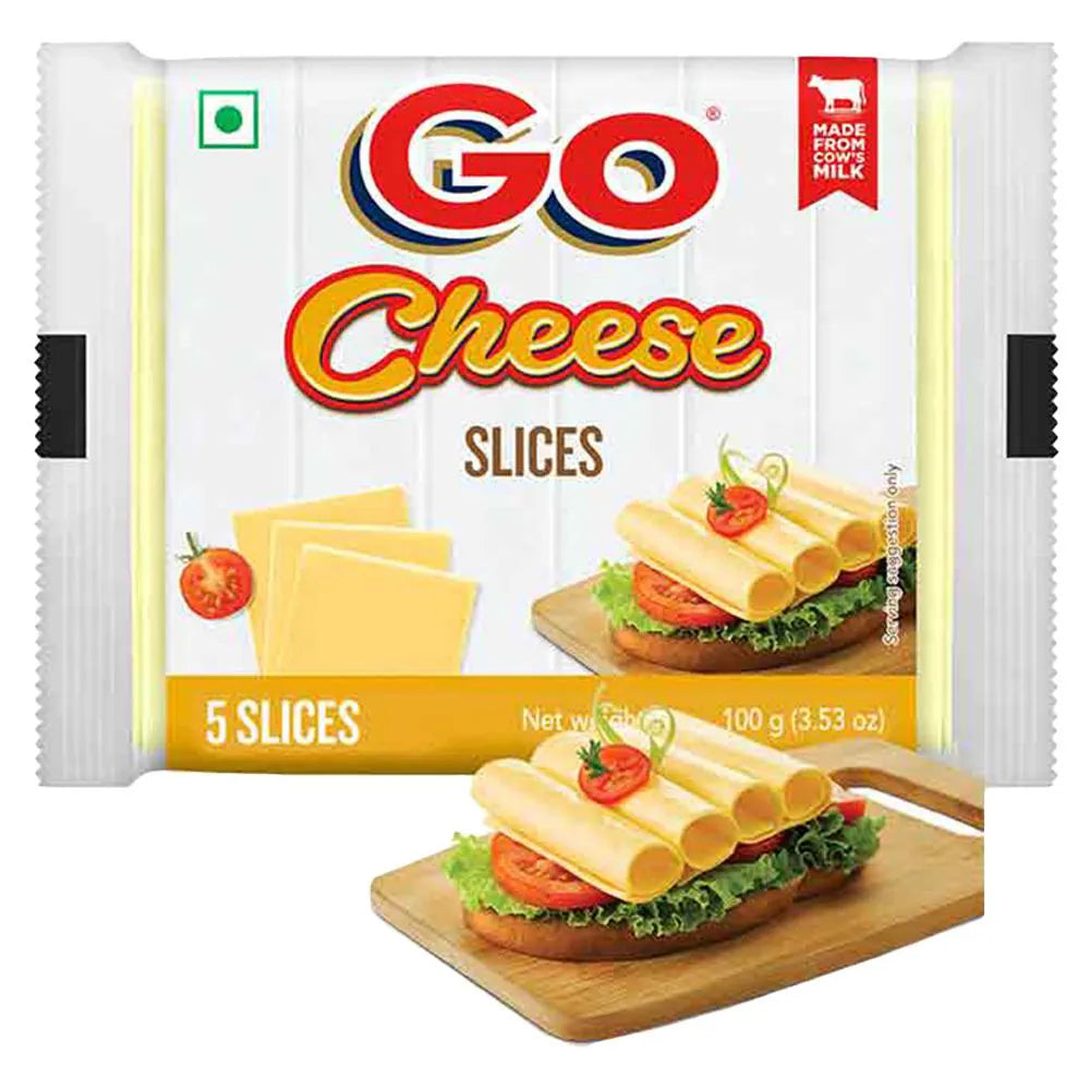 GO CHEESE SLICE PLAIN 100GM