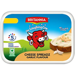 Load image into Gallery viewer, BRITANNIA CHEESE SPREADZ ROASTED GARLIC 180GM
