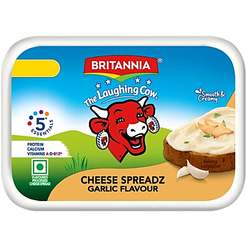 BRITANNIA CHEESE SPREADZ ROASTED GARLIC 180GM