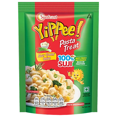 SUNFEAST PASTA SOUR CREAM ONION 65 GM.
