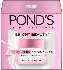 PONDS BRIGHT BEAUTY SERUM CREAM SPF 15 50 GM.