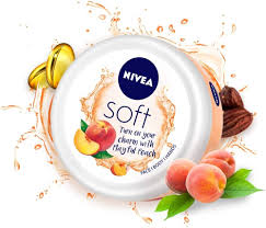 NIVEA SOFT LIGHT MOISTURIZER PEACH 50 ML.