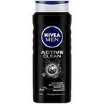 Load image into Gallery viewer, NIVEA ACTIVE CLEAN SHOWER GEL BODY FACE HAIR 500 ML.
