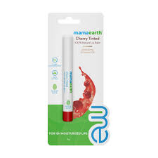 MAMAEARTH CHERRY TINTED WITH COCONUT OIL LIP BALM 2 GM.